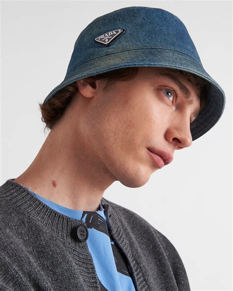 prada denim bucket hat